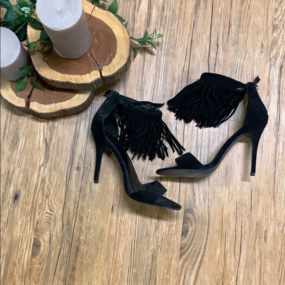 Express fringe heels